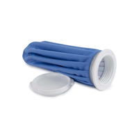 Compresse de glace réutilisable en PVC souple bleu pour soulager la douleur, blessures liées à l'allaitement - Thérapie par le froid/le chaud, sac de glace médical (plusieurs tailles)