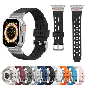 CM nouveauté <span class=keywords><strong>Bracelet</strong></span> en silicone de haute qualité pour <span class=keywords><strong>Apple</strong></span> <span class=keywords><strong>Watch</strong></span> <span class=keywords><strong>Ultra</strong></span> Series11 10 9 8 7 6 5 4 46mm 42mm 49mm 45mm 44mm 41mm 40mm - Product Image 2