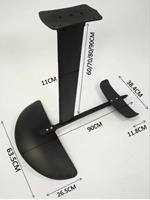 Nouvelle planche de surf hydrofoil en fibre de carbone et alliage d'aluminium, finition mate-brillante, grande aile, pour kitesurf et SUP Foil
