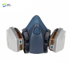 Vente chaude Gel de silice doux et insipide Anti Pollution gazeuse chimique demi-visage peinture en aérosol travail respirateur réutilisable masque à <span class=keywords><strong>gaz</strong></span> - Product Image 5