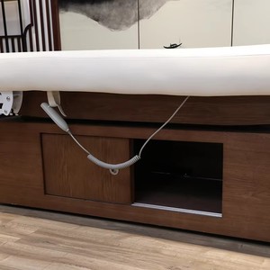 Btws Portable <b>Folding</b> Beauty Couch <b>Adjustable</b> Armrest Solid Wood Frame OEM Custom Salon Aesthetic <b>Table</b> - Product Image 5