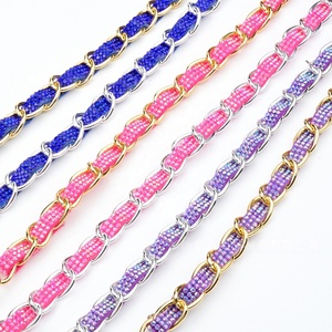 Aksesoris Rantai Mutiara Berhias Kristal Buatan Tangan, Pita Renda, Hiasan Pinggang, Kalung, Tas, Kristal, Tali Topi, dan Tali Ponsel - Product Image 3