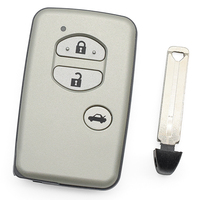 Boîtier de clé de voiture pour télécommande sans clé, avec lame vierge non coupée, pièce de rechange et de réparation