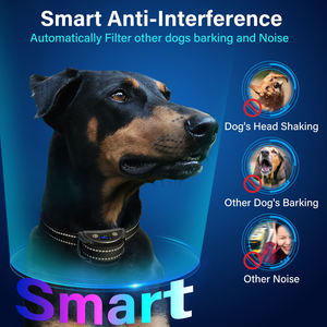 Collier de dressage pour chien anti-aboiement numérique à LED avec identification des aboiements par IA, choc électrique, étanche IPx7, rechargeable - Product Image 2