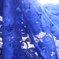 Tissu en dentelle de coton à motif de feuilles en guipure de nylon et de rayonne pour vêtements