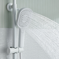 Luxe blanc couleur simple style quatre fonctions avec bidet pulvérisateur bain douche robinet