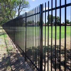 Valla Tubular Decorativa Personalizada Ecológica con Certificación, Tubo de Aluminio Ornamental Negro 6X8, Valla de Seguridad con Punta de Lanza - Product Image 5