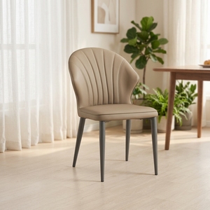 Sedia da Pranzo Ergonomica ed Ecologica <span class=keywords><strong>in</strong></span> <span class=keywords><strong>Legno</strong></span> dal Design Moderno Europeo con Gambe <span class=keywords><strong>in</strong></span> Metallo per Ufficio, Ristorante e Casa - Product Image 3