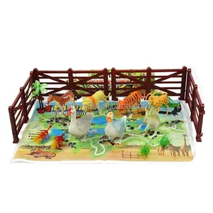Juguetes de animales de granja, minijuguete de plástico de fácil montaje - Product Image 3