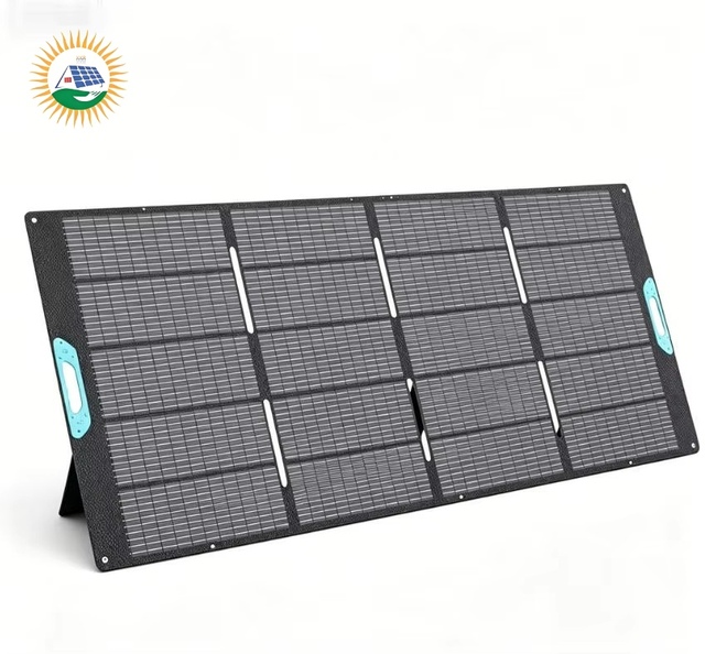 400W Portable Solar Panel Power Station 23.5% High Efficiency ETFE Foldable Panels Charger Fast Installation Kickstands IP67