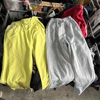 Celana Jogging Katun Unisex Bekas Berkualitas Tinggi Grosir Pakaian Olahraga Kasual Celana Panjang 45kg Ekspor dalam Bal