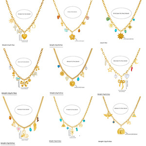 Fashion Pendant Necklace Zinc Alloy Heart Bow Cherry Flower Charm Party Jewelry - Product Image 4