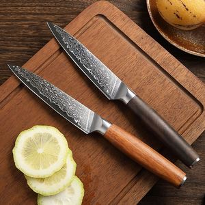 Couteau à steak occidental en acier Damas forgé, multifonctionnel pour la cuisine, la découpe de fruits, la préparation culinaire polyvalente, simplicité moderne - Product Image 1