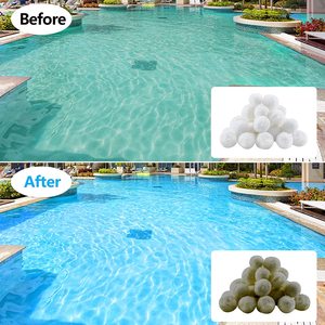 Hot Tub 50Mm-60Mm Backwashing Hydrophobic 700G Swimming <strong>Pool</strong> Water Cleaner Filter <strong>Balls</strong> - Product Image 5