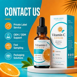 Private Label Vitamin C <b>Serum</b> Custom Formula Brightening Hydrating Skin Care Niacinamide Hyaluronic Acid Daily <b>Face</b> <b>Serum</b> - Product Image 3