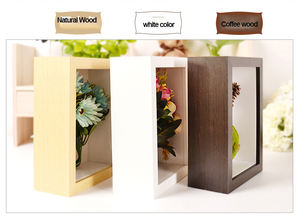 5*5 pouces profondeur 6cm boîte d'ombre décoration murale différentes tailles cadres photo en bois boîte d'ombre - Product Image 2
