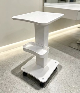 Carrito de herramientas moderno con base de burbujas pequeñas para salón de belleza y carritos resistentes con ruedas para salón de belleza - Product Image 1