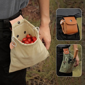 Boshiho Bolsa Ecológica de Lona Portátil para Objetos de Valor de Golf, para Cosecha de Hongos al Aire Libre, Senderismo, Camping, Recolección de Herramientas, Capacidad de 1L - Product Image 4