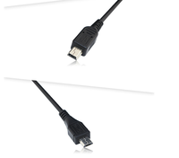 Cable de Carga Micro-USB Macho a Abierto con Cubierta de PVC, Soporte para Teléfono y Blindaje de Lámina