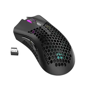 HYF Custom RechargeableWireless Mouse 2.4Ghz RGB Gaming Wireless Type-C Game Mouse For Laptop