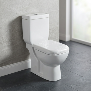 Inodoro de Cerámica de Dos Piezas con Pedestal, de Forma Redonda, Estándar Internacional, de Primera Calidad - Product Image 3