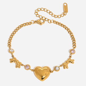 Conjuntos de Joyería de Moda, Nueva Colección 2026, Antialérgicos, con Múltiples Dijes, Chapados en Oro de 18k, Acero Inoxidable, Resistentes al Agua, Collar con Corazón - Product Image 2