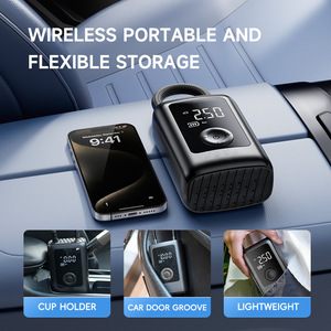 Xách tay kỹ thuật số ABS xe máy bơm không khí lốp <span class=keywords><strong>Inflator</strong></span> đo áp suất nhanh chóng thổi phồng tiếng ồn thấp cho xe/xe máy/e-xe Đạp/Xe Đạp/bóng sử dụng - Product Image 6