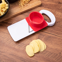 Coupe-légumes manuel à 5 lames en acier inoxydable, trancheuse à concombre, mandoline avec protège-main pour la cuisine