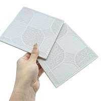 Plaques de plafond en plâtre recouvertes de PVC blanc et coloré avec grille métallique pour hôtel / cuisine / salle de lavage / école, etc.