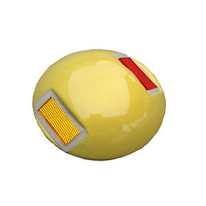 3 м прочные желтые керамические круглые отражатели для дорожных шипов-высокая видимость и долговечность - Product Image 1