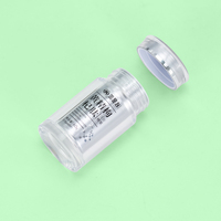 Bouteille de capsule vide acrylique haut de gamme personnalisée en plastique de supplément de santé pour le stockage de comprimés de pilules de poudre