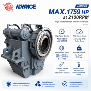 Caja de Cambios Marina HCD800 600-2100 RPM con Certificación CCS para Barcos de Pesca, Remolcadores y Embarcaciones de Trabajo - Product Image 2