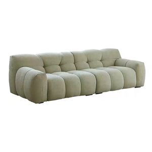 Ensemble de canapés sectionnels en velours d'<span class=keywords><strong>agneau</strong></span> haut de gamme français bon marché best-seller canapés de salon de luxe légers fabriqués par Lamb Velvet - Product Image 1