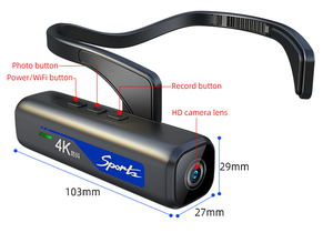 1080P Thể Thao Máy Ảnh 4K Đầu Gắn Máy Quay Phim 120 Ống Kính Góc Rộng Chống Rung Có Thể Đeo <span class=keywords><strong>Wifi</strong></span> Video <span class=keywords><strong>Camera</strong></span> 2X/4x/8x Chuyển Động Chậm - Product Image 6