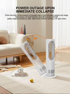Ventilatore a Torre Elettrico <span class=keywords><strong>Angelo</strong></span> AZ588PRO Senza Pale con Oscillazione a 75 Gradi, Funzioni di Raffreddamento e Riscaldamento, Telecomando e Controllo Touch per Uso Domestico - Product Image 2