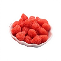 Modèle de fraise 3D artificielle, ornement, accessoires en résine DIY, boucles d'oreilles créatives, matériaux faits à la main, marque CHIHUA, art peint à la main