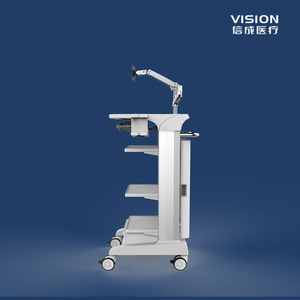 Chariot médical industriel moderne 4K pour ordinateur portable d'endoscopie roues de chariot en métal en acier plastique prend en charge l'utilisation d'atelier de bras hôpitaux - Product Image 4