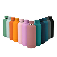 Produits de gros colorés pour l'extérieur en acier inoxydable bouteille à petite ouverture tasse maigre droite réutilisable à double paroi article cadeau