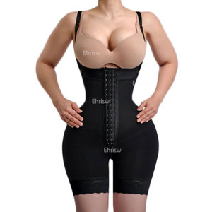 Mujeres cuerpo reloj de arena <span class=keywords><strong>Fajas</strong></span> Colombianas compresión Shapewear adelgazamiento vaina cuerpo completo doble <span class=keywords><strong>post</strong></span> cirugía encaje levantador de glúteos - Product Image 5