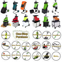 Broyeur de branches électrique de jardin VERTAK 2500W, haute puissance, faible bruit et robuste, avec prise secteur
