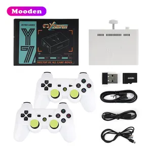 L Y7 Game Console 4K 64gb+128gb 10000 Games Hangable Retro Video Game Console 2.4G /Recharging Wireless Gamepad