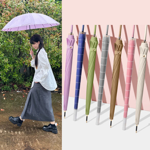 24K 16k poignée incurvée grande taille Double renforcé épaissi robuste cadre en fibre résistant au vent <span class=keywords><strong>parapluie</strong></span> de pluie d'affaires pour hommes - Product Image 1