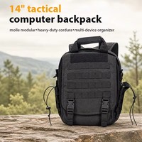 Sac à dos tactique pour ordinateur portable avec système de fixation MOLLE pour les sorties en plein air et les voyages d'aventure