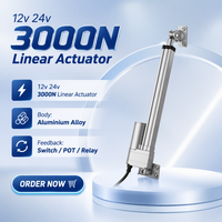 Actionneur linéaire étanche IP66 12V 24V 300Kg 150Kg pour mécanisme de porte coulissante
