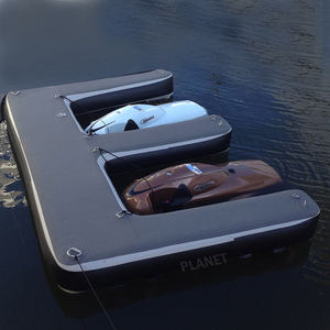 Yate en forma de E flotante, pontón de mar, muelle de Jet Ski, punto de caída, plataforma de agua inflable para estacionamiento de barco - Product Image 6