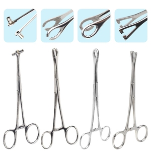 Pince à piercing en acier inoxydable Outil de piercing corporel Langue Nez Oreille <span class=keywords><strong>L</strong></span>èvre Outils professionnels - Product Image 4