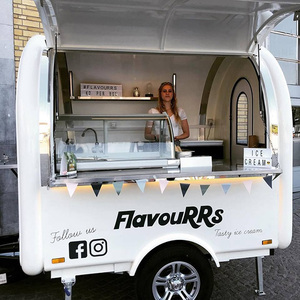 Petite remorque mobile de nourriture de concession de chariot de camion de nourriture de rue de VIN de cuisine mobile à prix bon marché pour la vente au détail - Product Image 4