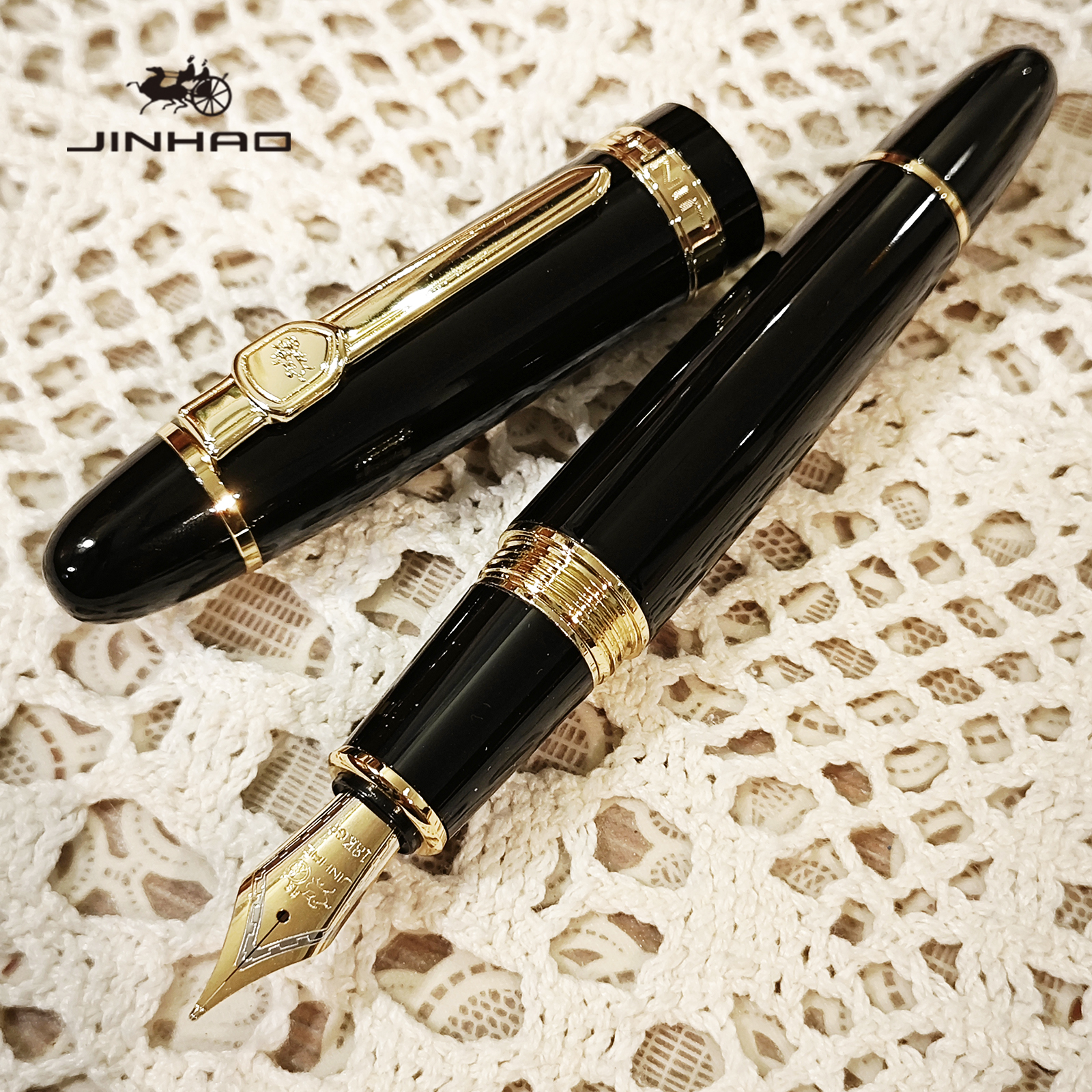 Jinhao 159 сверхпрочная металлическая ручка с наполняющим чернильным конвертером для деловых подписей и каллиграфической авторучкой