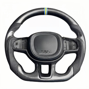 Volant <span class=keywords><strong>Sport</strong></span> <span class=keywords><strong>Volvo</strong></span> <span class=keywords><strong>XC</strong></span> <span class=keywords><strong>40</strong></span> XC60 S60 Xc90 S90 Modification en fibre de carbone en cuir utilisé pour ces modèles - Product Image 3