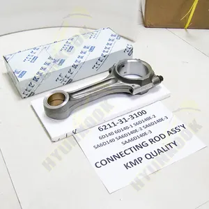 6211-31-3100 Con-rod 6D140 6D140E-3 Haste de CONEXÃO ASS'Y 6211-31-3100 KMP Para motor Cummins Komatsu Escavadeira